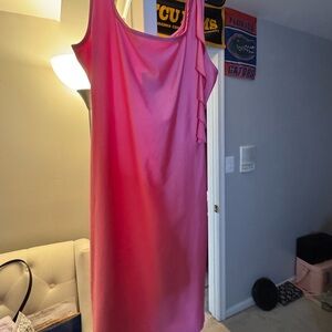 Elegant Pink Sleeveless Dress